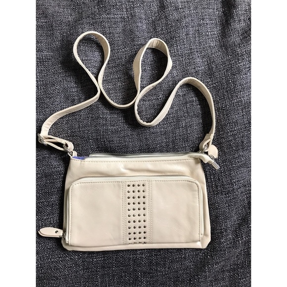 • Beige crossbody • built in cardholder - Picture 1 of 7